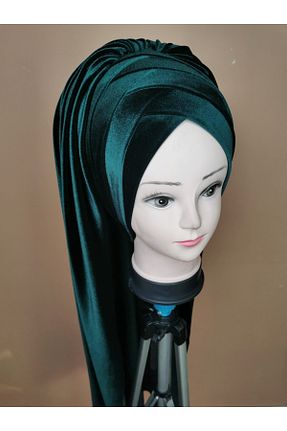 روسری سبز 70 * 180 Gülşah Moda Tesettür & Hazır Türban - کد 307610167