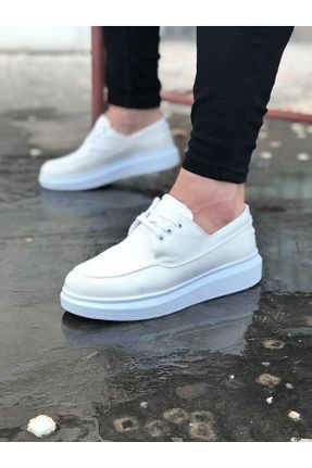 کفش کلاسیک سفید مردانه پاشنه کوتاه ( 4 - 1 cm ) پاشنه ساده کد 304258357