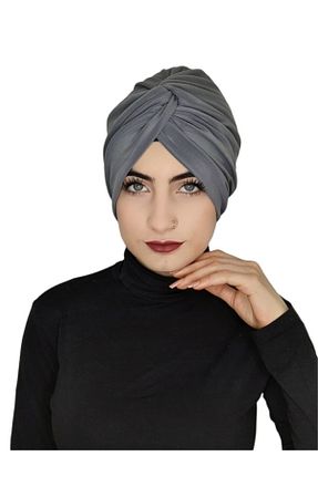 کلاه شنای حجاب طوسی زنانه erasra class - کد 308104017