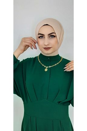 روسری بژ ساده erasra class - کد 308124721