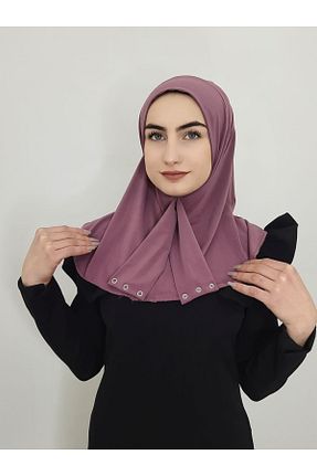 شال بنفش زنانه پنبه ای erasra class - کد 308141064