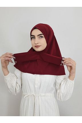 شال زرشکی زنانه پنبه ای erasra class - کد 308141738