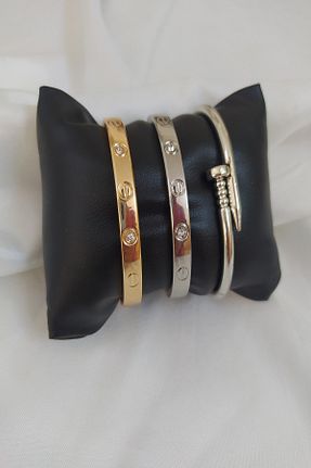 دستبند جواهر طلائی زنانه فلزی KOBA - کد 308359024