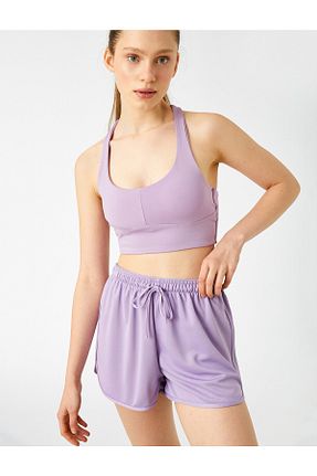 شلوارک و برمودا بنفش زنانه Relaxed Koton - کد 308423859