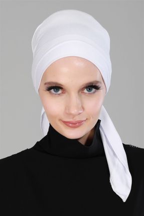 کلاه شنای اسلامی سفید زنانه کد 65875044