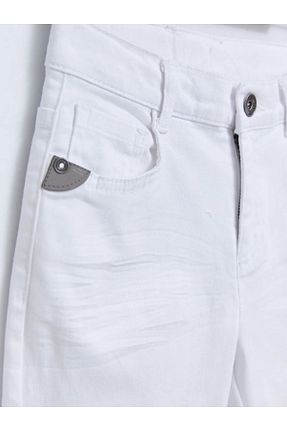 شلوار سفید بچه گانه پنبه - الاستین LC Waikiki - کد 308897561
