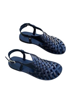 صندل مشکی مردانه پاشنه تخت DaphneSandals - کد 308916274