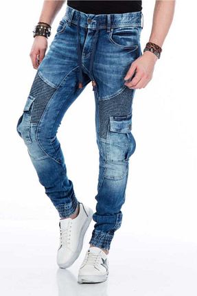 شلوار جین آبی مردانه پاچه تنگ Genel Markalar - کد 124906904