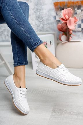 کفش کلاسیک سفید زنانه چرم مصنوعی Tresso shoes - کد 308045591