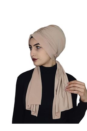 کلاه شنای حجاب بژ زنانه erasra class - کد 308104082
