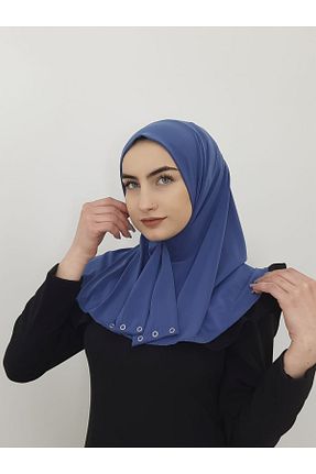 شال سرمه ای زنانه پنبه ای erasra class - کد 308140937