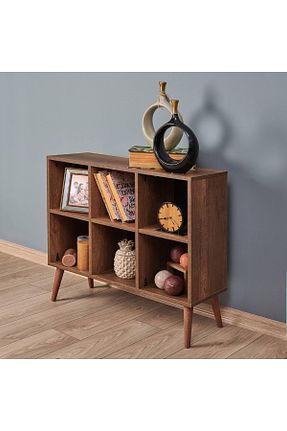 قفسه کتاب قهوه ای 80 سانتی متر Just Home - کد 280685520