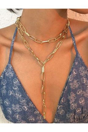 گردنبند جواهر طلائی زنانه کد 308690172