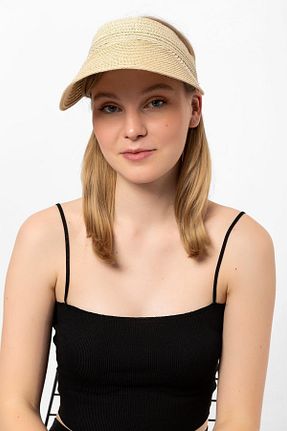 کلاه بژ زنانه حصیر Saria Moda - کد 308503358