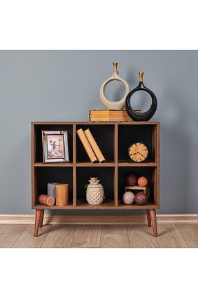 قفسه کتاب قهوه ای 80 سانتی متر Just Home - کد 280685520