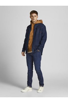 شلوار جین آبی مردانه پاچه تنگ Jack & Jones - کد 308896268