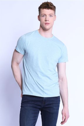 تی شرت آبی مردانه رگولار پنبه - پلی استر کد 290188926