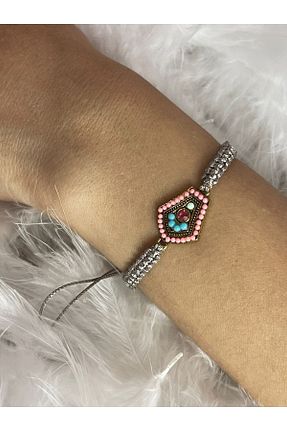 دستبند جواهر طوسی زنانه سنگ طبیعی Gönülden Tasarım - کد 308933654