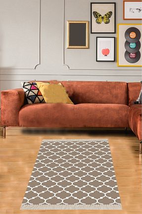فرش قهوه ای زیره ضد لغزش linazaitun - کد 308947784
