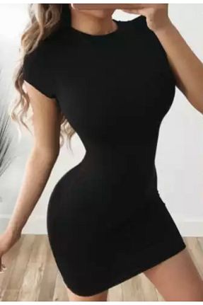 لباس مشکی زنانه بافتنی LADY FACE - کد 309631004