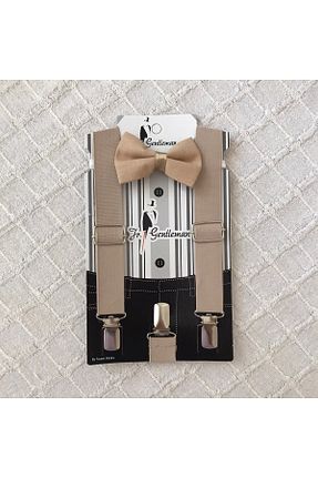 پاپیون قهوه ای بچه گانه پارچه ای Jr Gentleman - کد 309632411