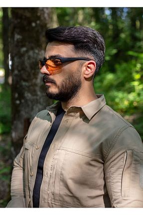 عینک آفتابی نارنجی مردانه UV400 Safari - کد 310519494