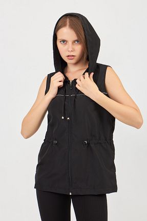 جلیقه مشکی زنانه رگولار Moda Tuğram - کد 310572190