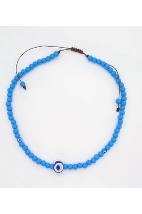 گردنبند جواهر آبی زنانه کد 206682284