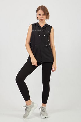 جلیقه مشکی زنانه رگولار Moda Tuğram - کد 310572190