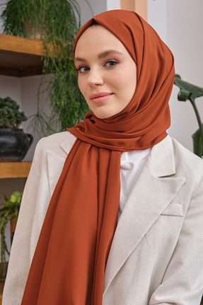 شال قهوه ای زنانه Medine İpeği Şalland - کد 311094685