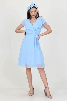 لباس آبی زنانه بافتنی Neşeli Butik - کد 311142025