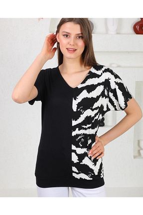 تیشرت مشکی زنانه اورسایز asur boutique - کد 287908058