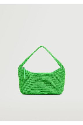 کیف دوشی سبز زنانه MANGO - کد 305448500
