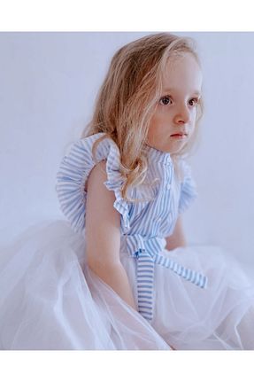 ست بالاتنه و پائین تنه آبی بچه گانه بافتنی Genel Markalar - کد 286476774