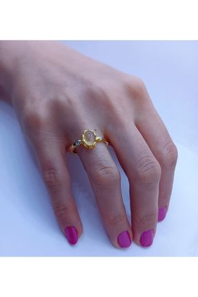 انگشتر نقره طلائی زنانه کد 309414041
