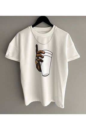 تیشرت سفید زنانه اورسایز FoxSkin Sportswear&Company - کد 310909775