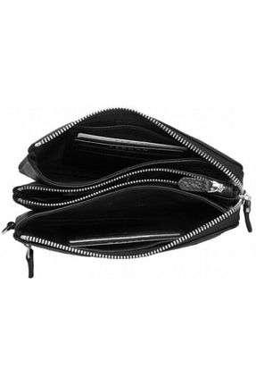 کیف پورتفوی و کلاچ مشکی زنانه چرم خالص Tergan - کد 73248567
