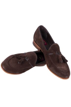 کفش کلاسیک قهوه ای مردانه جیر کد 49606097