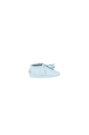پاپوش فیروزه ای بچه گانه چرم خالص Moosefield Kids - کد 73293072