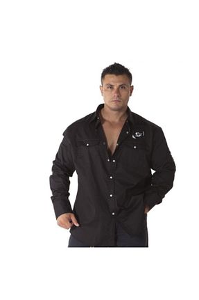پیراهن مشکی مردانه رگولار Big Sam - کد 43326256