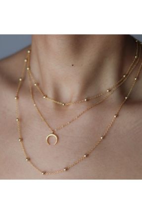 گردنبند جواهر طلائی زنانه روکش طلا کد 51020252