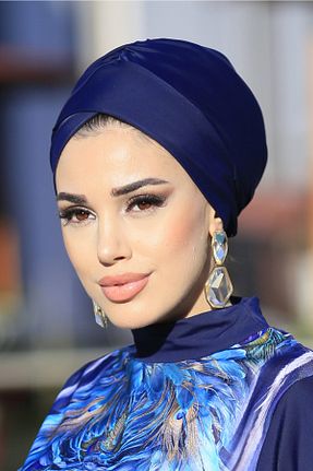 مایو حجاب سرمه ای زنانه ساده Remsa Mayo - کد 47023087