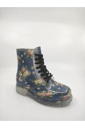 بوت / نیم بوت سرمه ای زنانه پاشنه تخت Frida Shoes - کد 52083939