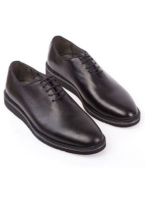 کفش کلاسیک مشکی مردانه چرم خالص depderi - کد 73406533