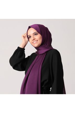 شال بنفش زنانه شیفون کد 58055712