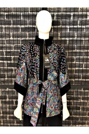 ترنچکت مشکی زنانه بدون آستر Oscar Leather - کد 45308202