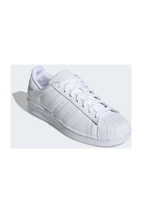 کفش اسنیکر سفید زنانه بند دار adidas - کد 49946223