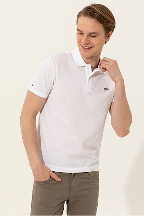 پولوشرت سفید مردانه %100 پنبه U.S. Polo Assn. - کد 287406322