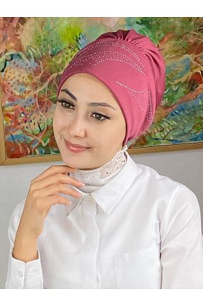 روسری صورتی کرپ Genel Markalar - کد 356408220