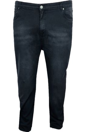 شلوار طوسی مردانه فاق بلند جین پنبه (نخی) پاچه لوله ای کد 50957833